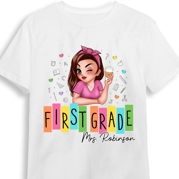 Personalized Gift For Teacher Retro Back to School Shirt - Hoodie - Sweatshirt 34623 1