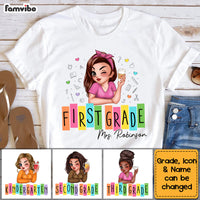 Personalized Gift For Teacher Retro Back to School Shirt - Hoodie - Sweatshirt 34623 thumb 1