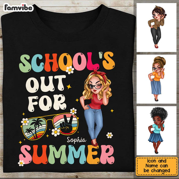 Personalized Gift For Teacher School's Out For Summer Shirt - Hoodie - Sweatshirt 34629 1