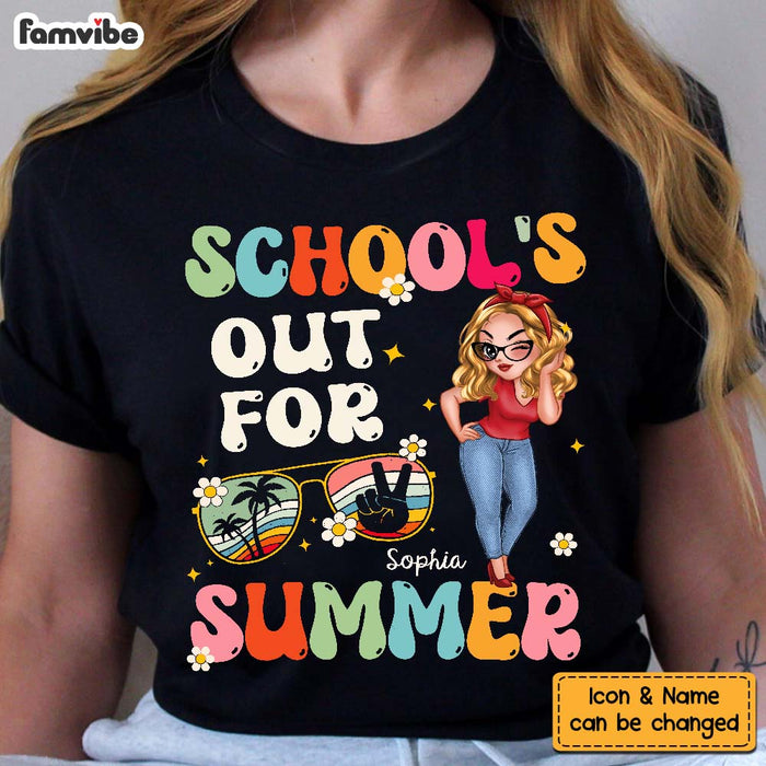 Personalized Gift For Teacher School's Out For Summer Shirt - Hoodie - Sweatshirt 34629 1