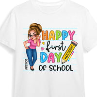 Personalized Appreciation Gift For Teacher Happy First Day Of School Shirt - Hoodie - Sweatshirt 34631 thumb 1