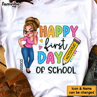 Personalized Appreciation Gift For Teacher Happy First Day Of School Shirt - Hoodie - Sweatshirt 34631 thumb 1