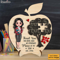 Personalized Gift For Teacher Appreciation 2 Layered Separate Wooden Plaque 34632 thumb 1