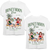 Personalized Gift For Couple Honey Moon Couple T Shirt 34634 thumb 1