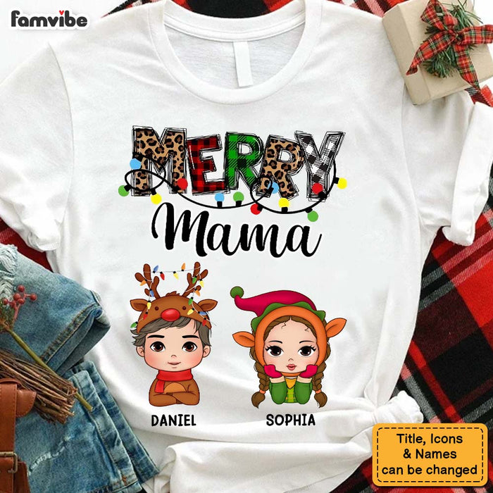 Personalized Gift For Mom Merry Mama Shirt - Hoodie - Sweatshirt 34640 1
