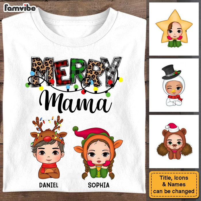 Personalized Gift For Mom Merry Mama Shirt - Hoodie - Sweatshirt 34640 1