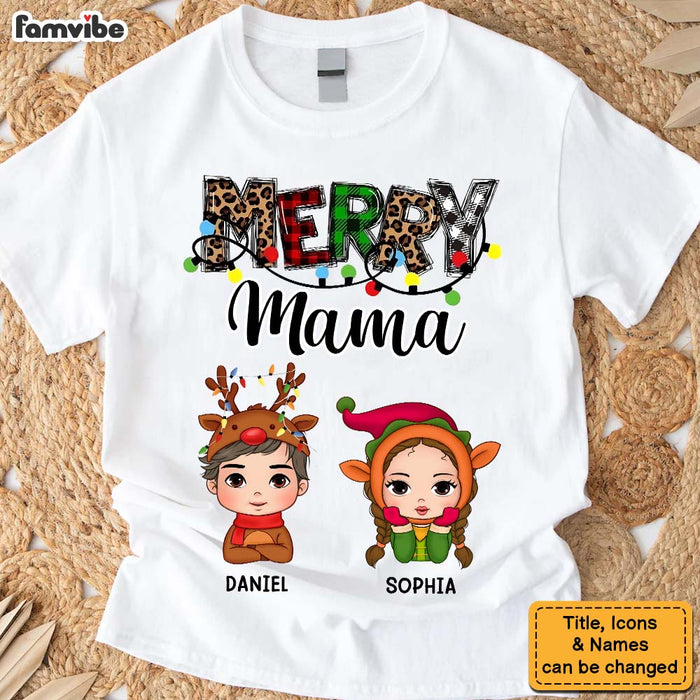 Personalized Gift For Mom Merry Mama Shirt - Hoodie - Sweatshirt 34640 1