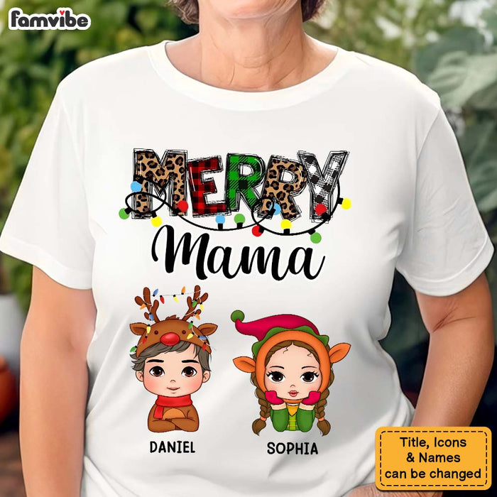 Personalized Gift For Mom Merry Mama Shirt - Hoodie - Sweatshirt 34640 1