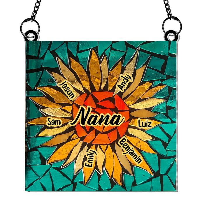 Personalized You Are My Sunshine Grandma Acrylic Suncatcher Ornament 34646 1