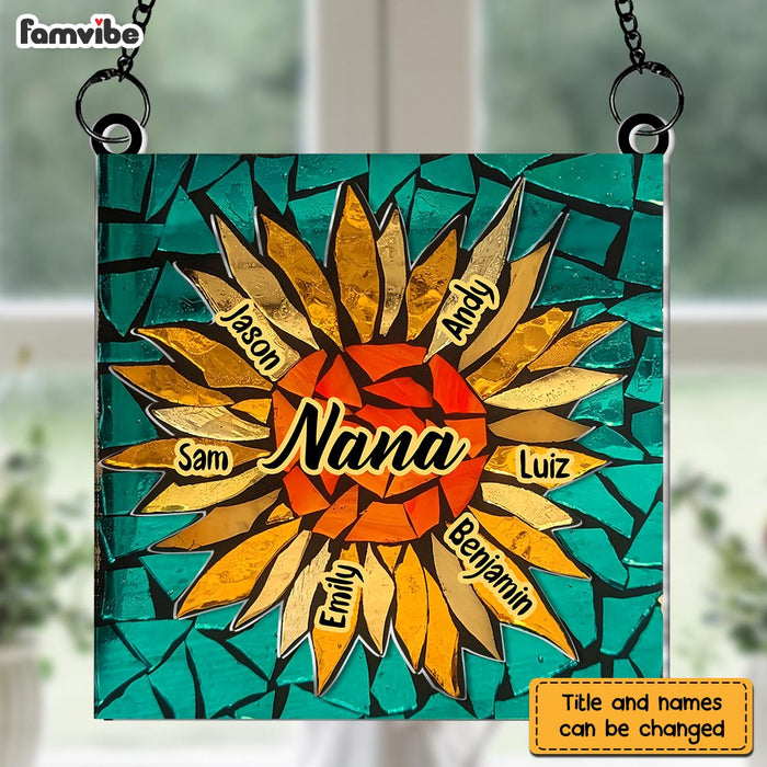 Personalized You Are My Sunshine Grandma Acrylic Suncatcher Ornament 34646 1