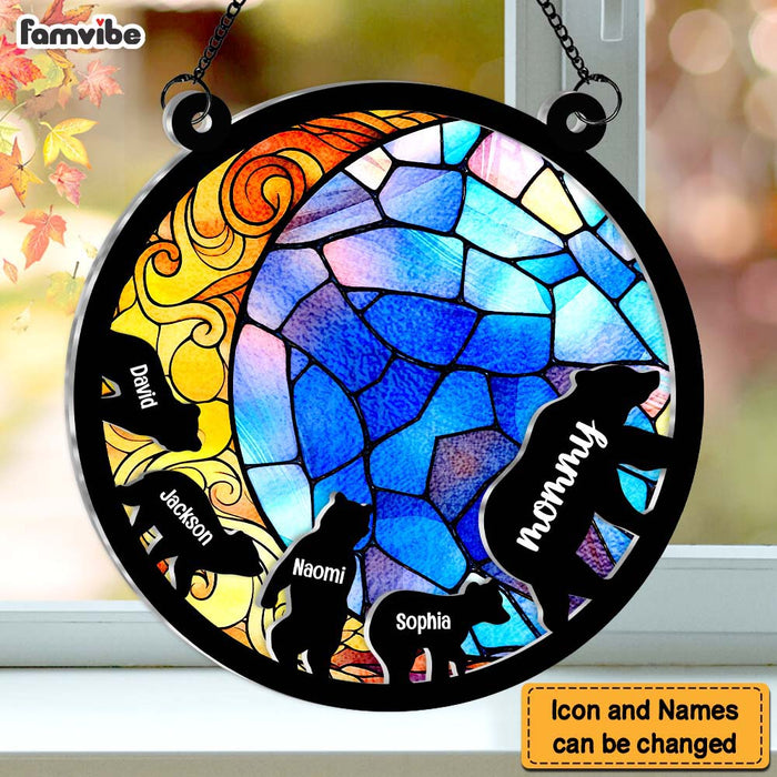 Personalized Gift From Daughter Mom Birthday Mama Bear Acrylic Suncatcher Ornament 34649 1