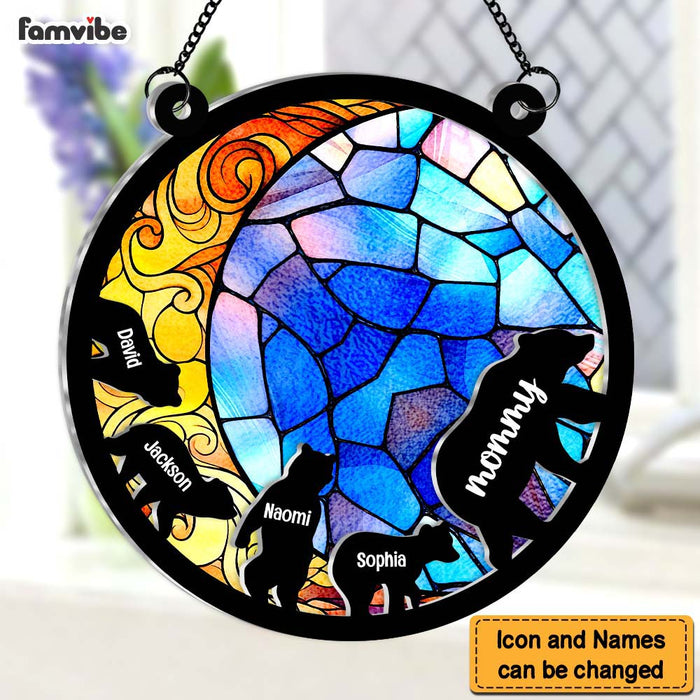 Personalized Gift From Daughter Mom Birthday Mama Bear Acrylic Suncatcher Ornament 34649 1