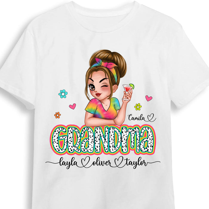 Personalized Gift For Nana Grandma Colorful Shirt - Hoodie - Sweatshirt 34655 1