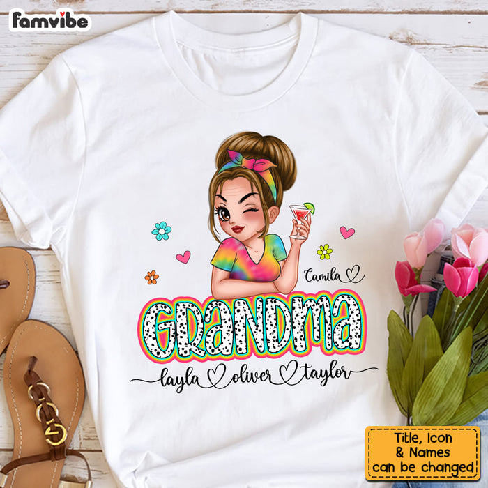 Personalized Gift For Nana Grandma Colorful Shirt - Hoodie - Sweatshirt 34655 1
