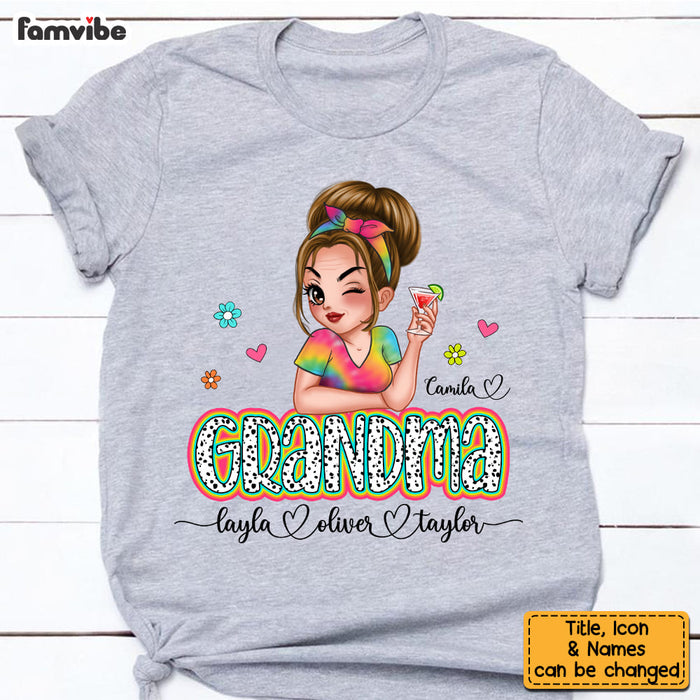 Personalized Gift For Nana Grandma Colorful Shirt - Hoodie - Sweatshirt 34655 1