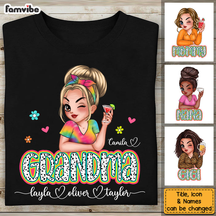 Personalized Gift For Nana Grandma Color Shirt - Hoodie - Sweatshirt 34658 1