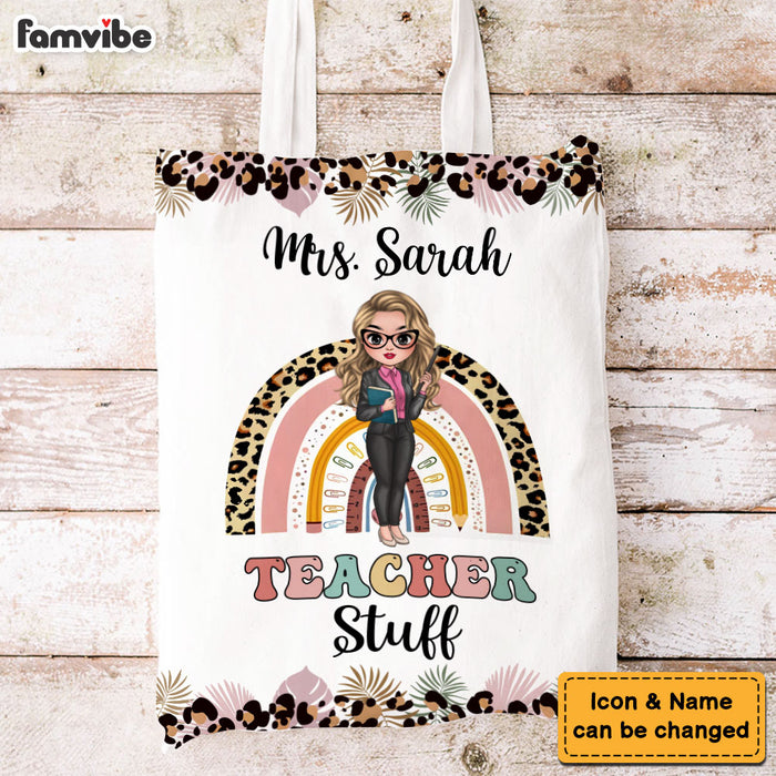 Personalized Gift For Teacher Stuff Tote Bag 34678 1