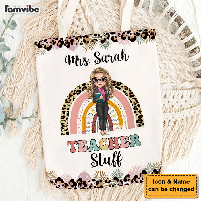 Personalized Gift For Teacher Stuff Tote Bag 34678 1