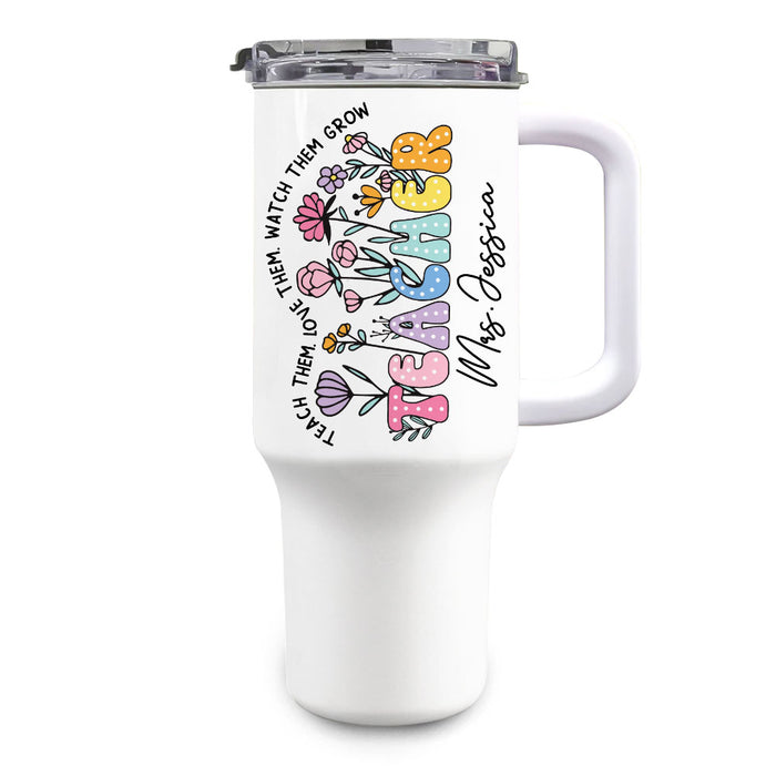 Personalized Gift For Teacher Appreciation 40oz Tumbler With Straw 34679 1