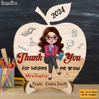 Personalized Gift For Teacher Thank You Teacher 2 Layered Separate Wooden Plaque 34689 thumb 1