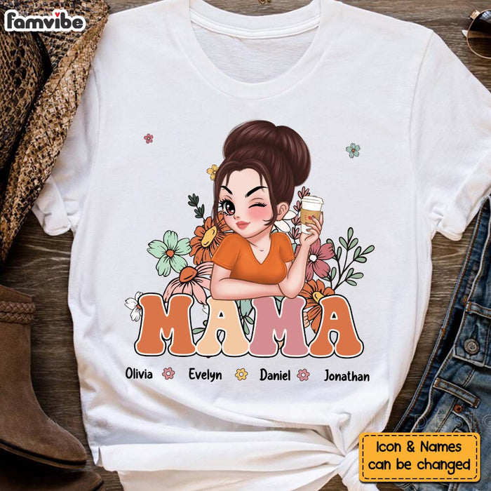Personalized Gift For Grandma Nana Floral Shirt - Hoodie - Sweatshirt 34714 1