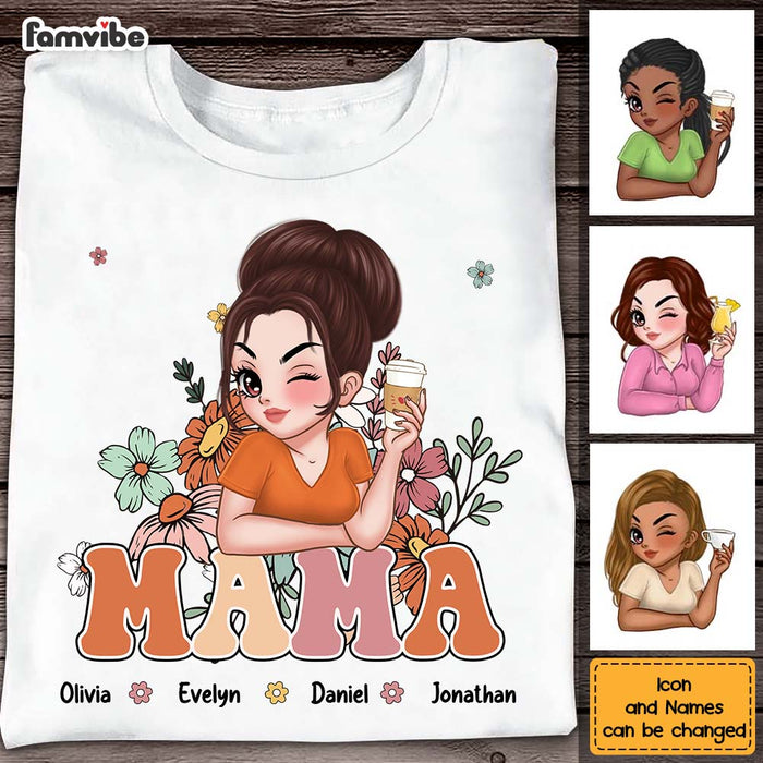 Personalized Gift For Grandma Nana Floral Shirt - Hoodie - Sweatshirt 34714 1