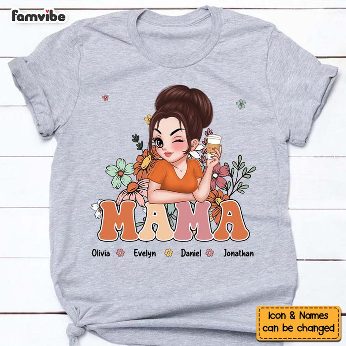 Personalized Gift For Grandma Nana Floral Shirt - Hoodie - Sweatshirt 34714 1