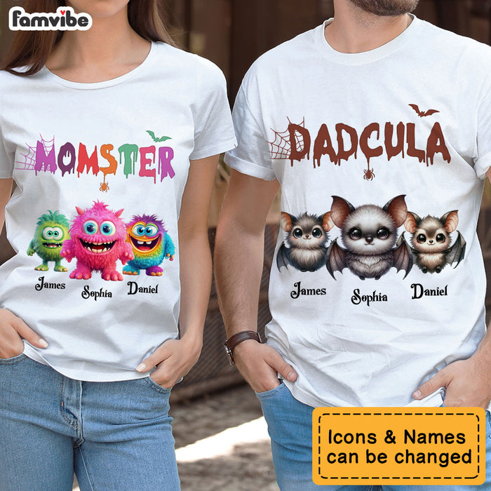 Personalized Gift For Dad Mom Halloween Couple T Shirt 34718 1