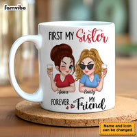Personalized Gift For First My Sister Forever My Friend Mug 34744 thumb 1