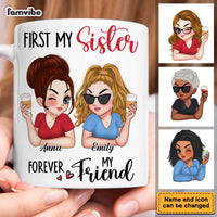 Personalized Gift For First My Sister Forever My Friend Mug 34744 thumb 1