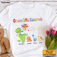 Personalized Grandmasaurus Colorful Flower Shirt - Hoodie - Sweatshirt 34751 thumb 1