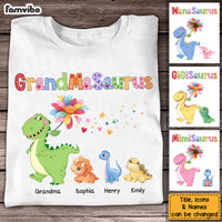 Personalized Grandmasaurus Colorful Flower Shirt - Hoodie - Sweatshirt 34751 thumb 1