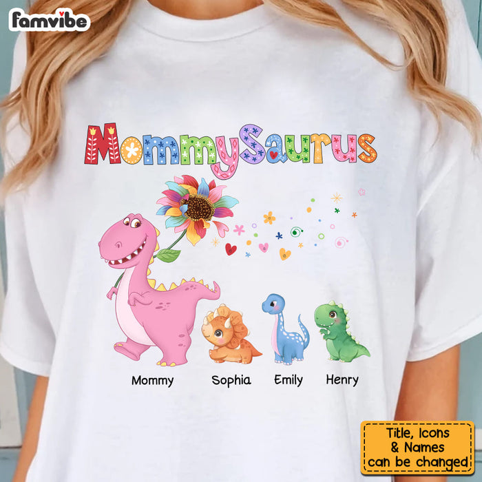Personalized Grandmasaurus Colorful Flower Shirt - Hoodie - Sweatshirt 34751 1