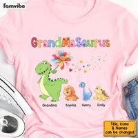Personalized Grandmasaurus Colorful Flower Shirt - Hoodie - Sweatshirt 34751 thumb 1