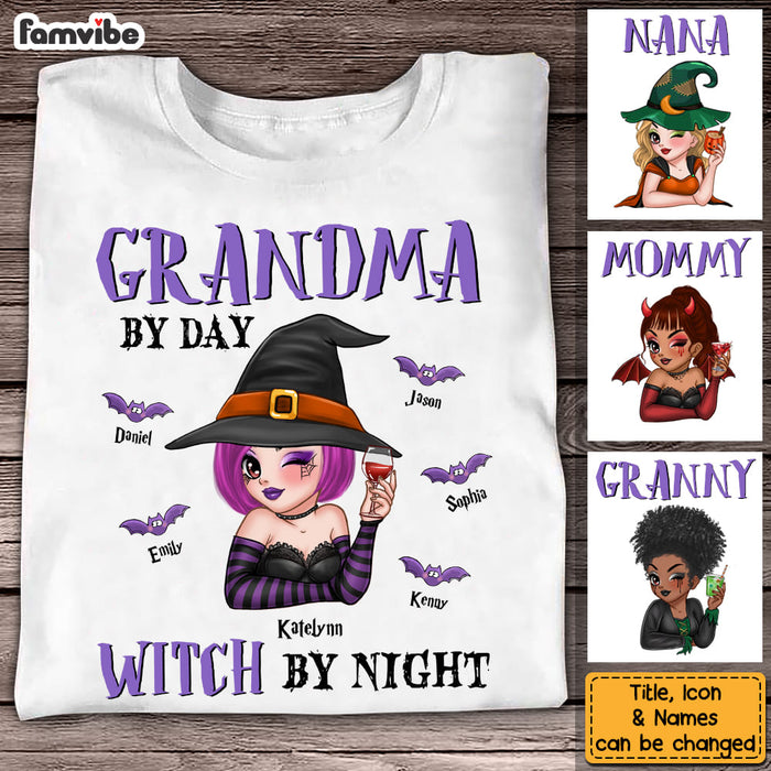 Personalized Gift For Mom Grandma By Day Halloween Shirt - Hoodie - Sweatshirt 34760 1