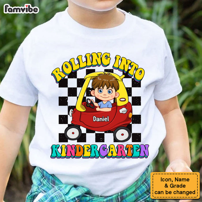 Personalized Gift For Kids Rolling Into Kindergarten Kid T Shirt - Kid Hoodie - Kid Sweatshirt 34761 1