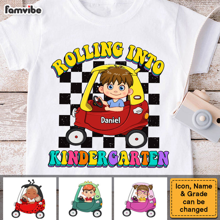 Personalized Gift For Kids Rolling Into Kindergarten Kid T Shirt - Kid Hoodie - Kid Sweatshirt 34761 1