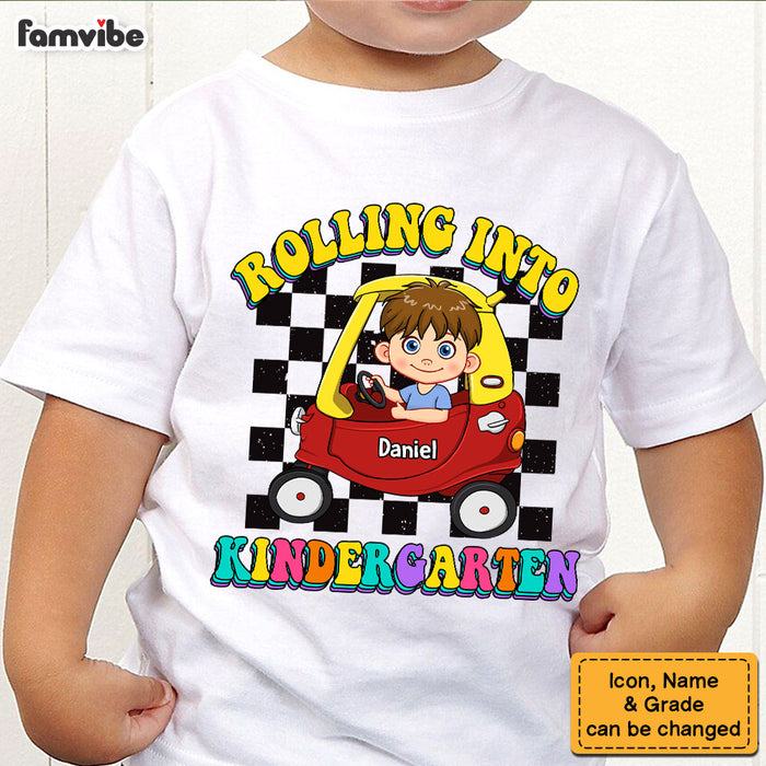 Personalized Gift For Kids Rolling Into Kindergarten Kid T Shirt - Kid Hoodie - Kid Sweatshirt 34761 1