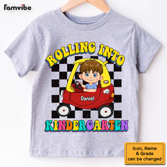 Personalized Gift For Kids Rolling Into Kindergarten Kid T Shirt - Kid Hoodie - Kid Sweatshirt 34761 1
