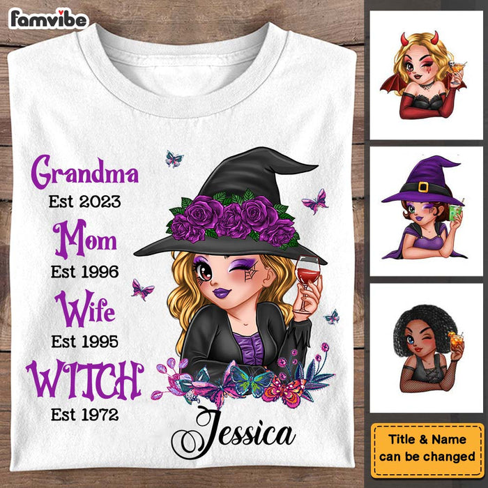 Personalized Gift For Mom Grandma Witch Shirt - Hoodie - Sweatshirt 34765 1