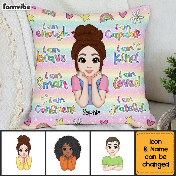 Personalized Gift For Granddaughter I Am Kind Pillow 34770 1