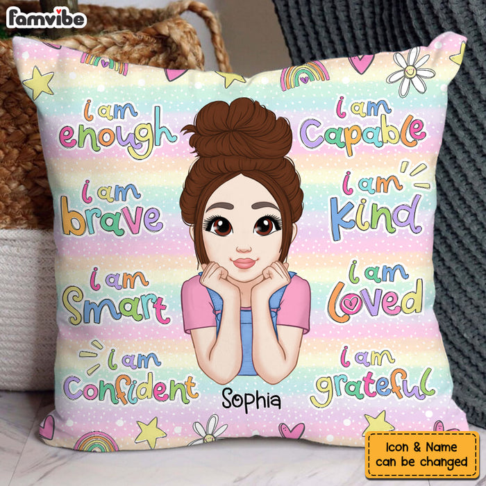 Personalized Gift For Granddaughter I Am Kind Pillow 34770 1