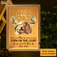 Personalized Gift For Pet Lover Memorial Photo Upload Picture Frame Light Box 34771 thumb 1