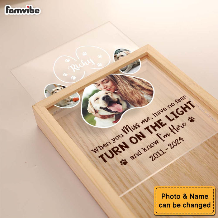 Personalized Gift For Pet Lover Memorial Photo Upload Picture Frame Light Box 34771 1