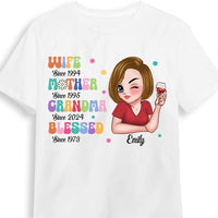 Personalized Gift For Wife Mother Grandma Blessed Shirt - Hoodie - Sweatshirt 34783 thumb 1