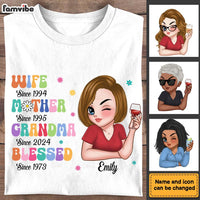 Personalized Gift For Wife Mother Grandma Blessed Shirt - Hoodie - Sweatshirt 34783 thumb 1