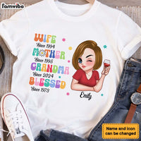 Personalized Gift For Wife Mother Grandma Blessed Shirt - Hoodie - Sweatshirt 34783 thumb 1
