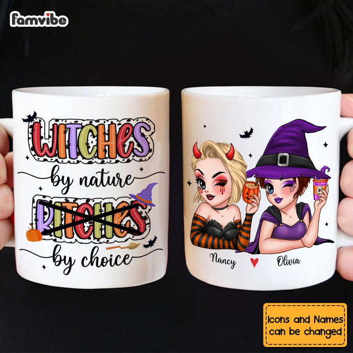 Personalized Gift For Friends Witches By Nature Bitches By Choice Mug 34784 1