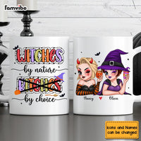 Personalized Gift For Friends Witches By Nature Bitches By Choice Mug 34784 thumb 1