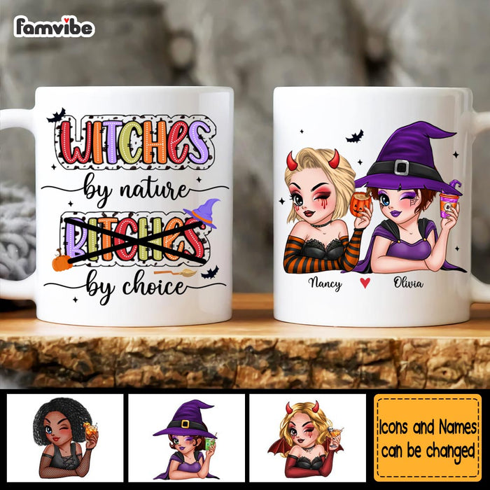Personalized Gift For Friends Witches By Nature Bitches By Choice Mug 34784 1
